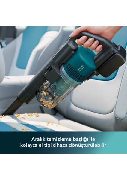 6000 Serisi Dikey Süpürge XC6553 Islak & Kuru Süpürme Zemin Tipini Algılayan Akıllı Başlık