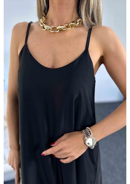 Aerobin Uzun Pamuklu Şık Elbise Ayarlanabilir Askılı Ütü Gerekmeyen Elbise indirimleri