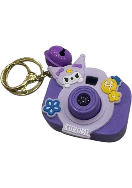 Sanrio Kwaii Oyuncak Projeksiyonlu Fotoğraf Makinesi Projektör Anahtarlık Kuromi 1 Adet modelleri
