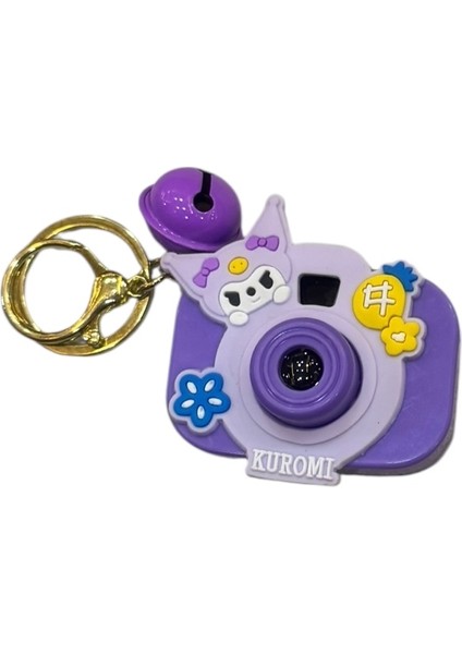 Sanrio Kwaii Oyuncak Projeksiyonlu Fotoğraf Makinesi Projektör Anahtarlık Kuromi 1 Adet fırsatları