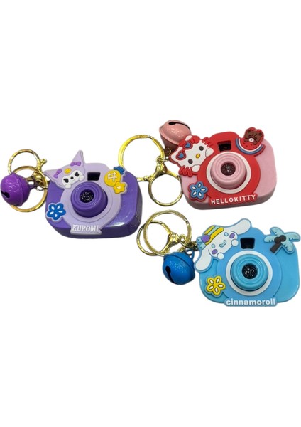 Sanrio Kwaii Oyuncak Projeksiyonlu Fotoğraf Makinesi Projektör Anahtarlık Kuromi 3 Adet fiyatları