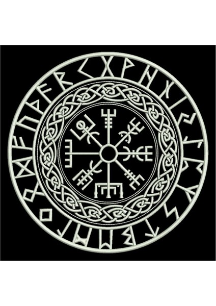Irlanda Kelt Düğümleri - Ortaçağ Rune Çiçek Kostümü Motifi