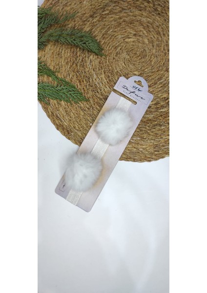 Tüylü Ponpon Kız Bebek/çocuk Saç Bandı ( 3 Farklı Renk Seçeneğimevcut- Adet Fiyatıdır )