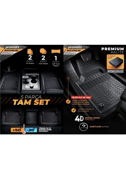 Ford Connect Oto 4d Havuzlu Paspas
