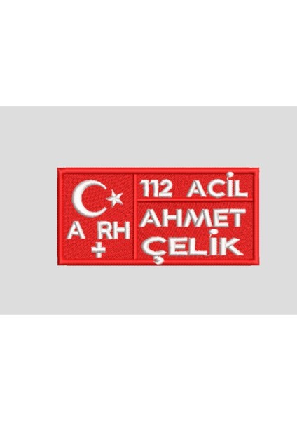Yaka Isimlik Yaptırma | 112 Acil Nakış Işlemeli Göğüs Etiketi – Kişiye Özel | Arthur