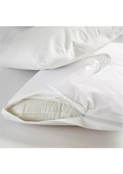 2 Adet Yastık Alezi Sıvı Geçirmez Pamuk 50X70 cm