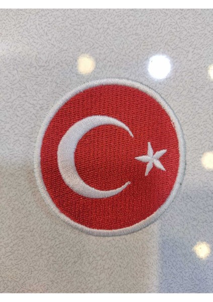 Türk Bayrağı Arma Patch, Peç, Yama 5’li Set