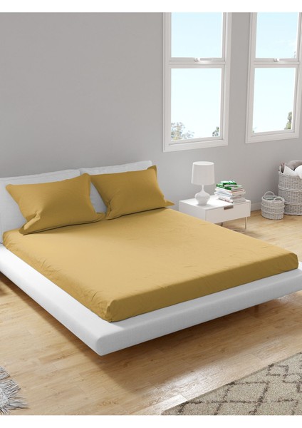 Premium %100 Pamuk Akfil Lastikli Çarşaf Takımı Tek/çift/battal (90/100/120/160/180) Flat Colors H-M