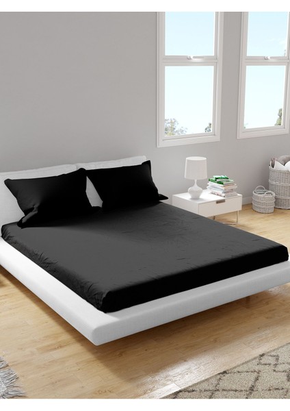 Premium %100 Pamuk Akfil Lastikli Çarşaf Takımı Tek/çift/battal (90/100/120/160/180) Flat Colors M-Z