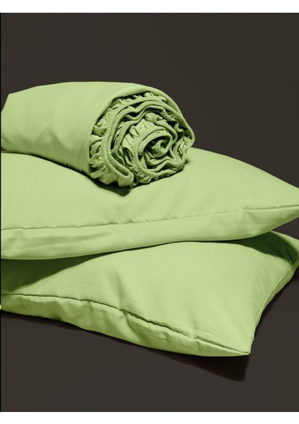 Premium %100 Pamuk Akfil Lastikli Çarşaf Takımı Tek/çift/battal (90/100/120/160/180) Flat Colors A-G