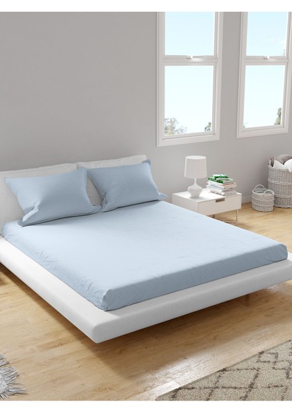 Premium %100 Pamuk Akfil Lastikli Çarşaf Takımı Tek/çift/battal (90/100/120/160/180) Flat Colors A-G