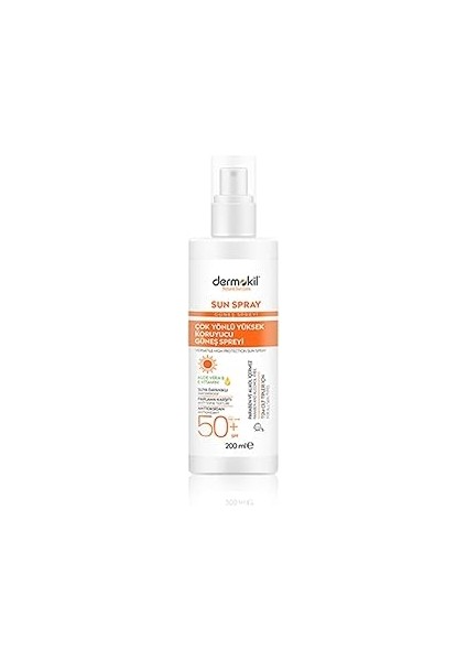 Dermokil Sun Spray Çok Yönlü Güneş Koruyucu SPF50 200 ml