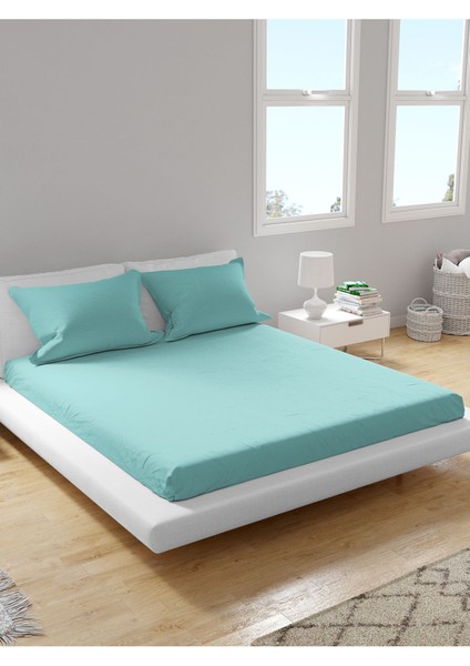 Premium %100 Pamuk Akfil Lastikli Çarşaf Takımı Tek/çift/battal (90/100/120/160/180) Flat Colors H-M