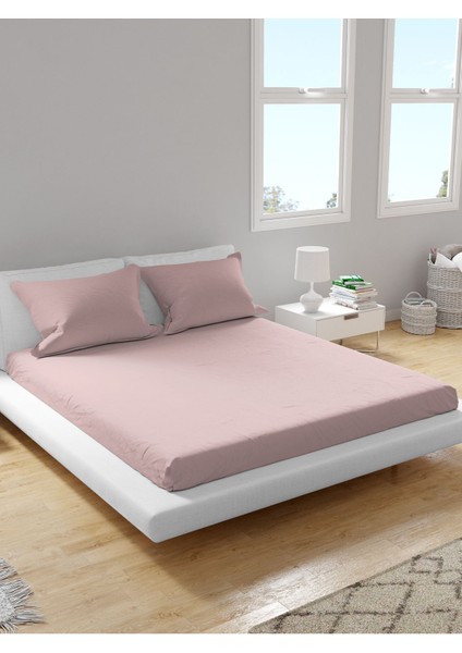 Premium %100 Pamuk Akfil Lastikli Çarşaf Takımı Tek/çift/battal (90/100/120/160/180) Flat Colors M-Z