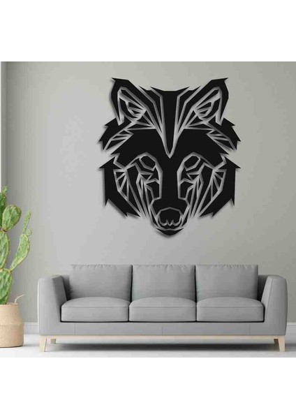 Geometrik Kurt Modern Ahşap Dekor Tablo