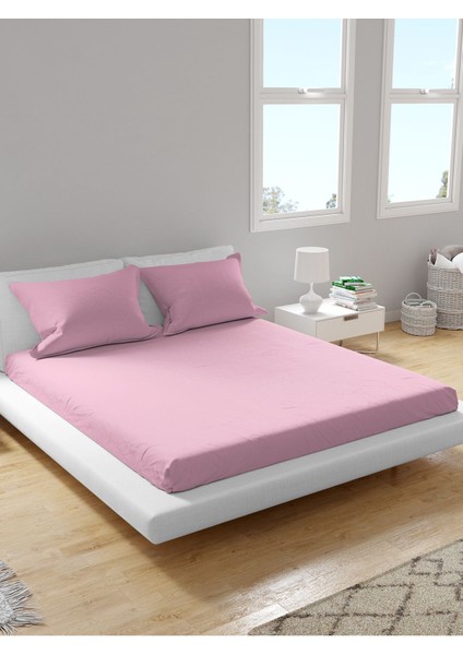 Premium %100 Pamuk Akfil Lastikli Çarşaf Takımı Tek/çift/battal (90/100/120/160/180) Flat Colors M-Z