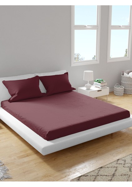 Premium %100 Pamuk Akfil Lastikli Çarşaf Takımı Tek/çift/battal (90/100/120/160/180) Flat Colors A-G