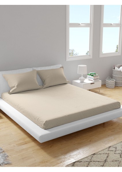 Premium %100 Pamuk Akfil Lastikli Çarşaf Takımı Tek/çift/battal (90/100/120/160/180) Flat Colors H-M