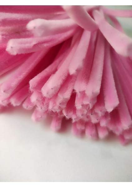 50 Adet Barbie Pembe Şönil, Eğitici Şönil Seti, Yoğun Tüylü Tel, 30 cm fırsatları