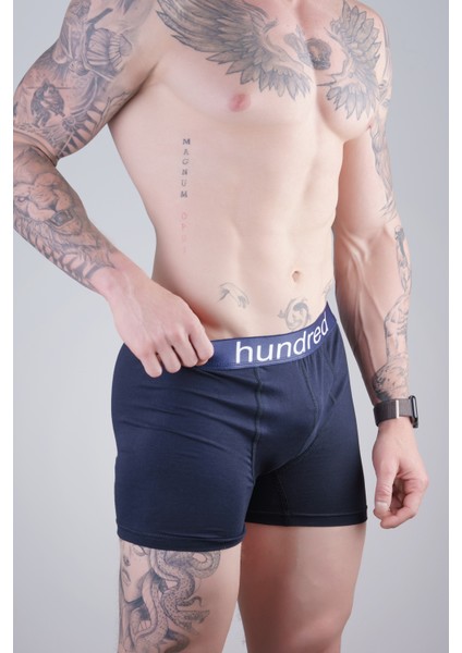 Erkek 3'lü Kutulu Premium Pamuklu Boxer (Siyah-Lacivert-Bordo) fırsatları
