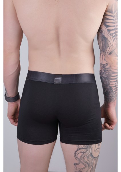 Erkek 3'lü Kutulu Premium Pamuklu Boxer (Siyah-Lacivert-Bordo)