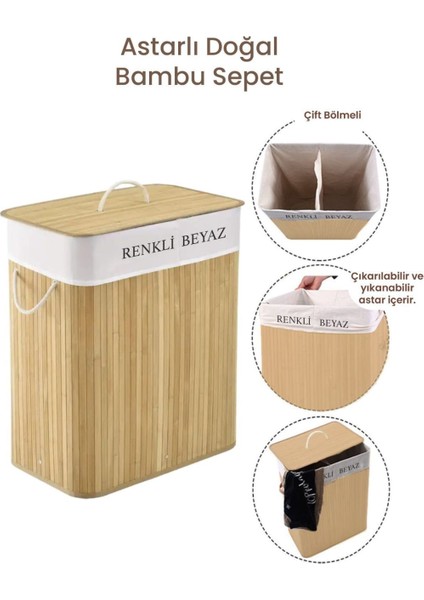 Bambu Kirli Çamaşır Sepeti Dikdörtgen -Katlanabilir Bambu Kirli Çamaşır Sepeti fiyatları