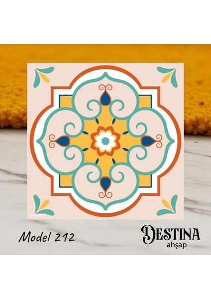 Mandala Boyama Seti- Ahşap Boyama-Model 212