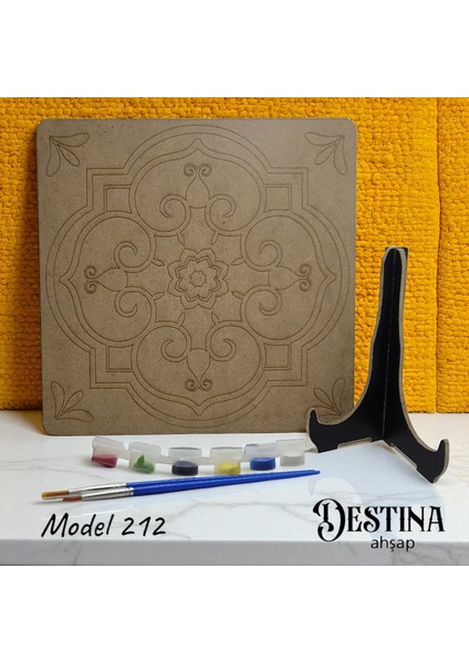 Mandala Boyama Seti- Ahşap Boyama-Model 212 fiyatları