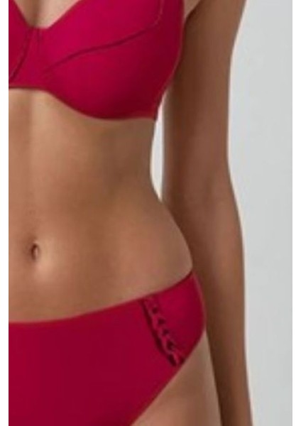 Kapsız Telli Kakın Kenarlı Debi Drape Detaylı Toparlayıcı Bikini Takımı modelleri