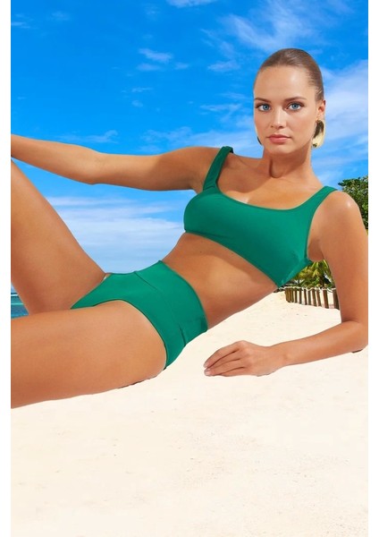 Desenli Bikini Takımı Özel Tasarım Ergonomik Kesim Hızlı Kuruyan Şık Detaylı Su Sporları Için fiyatları