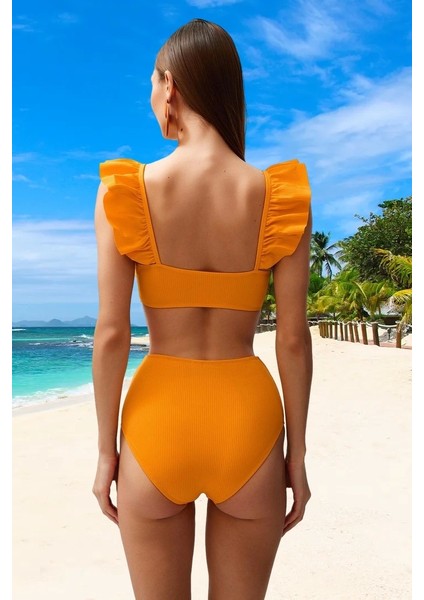 Fırfırlı Bikini Takımı Yüksek Konfor Ergonomik Kesim Hızlı Kuruyan Premium Kalite fiyatları