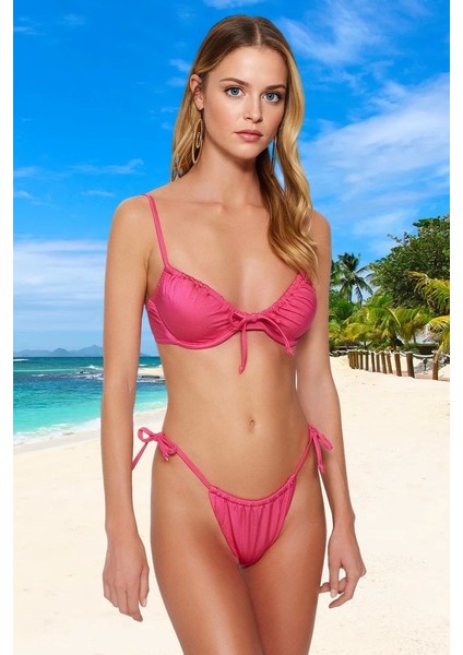 Desenli Bikini Takımı Şık Detaylı Ergonomik Kesim Hızlı Kuruyan Özel Tasarım Premium Kalite