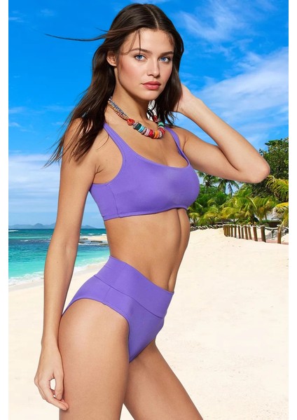 Desenli Bikini Takımı Özel Tasarım Ergonomik Kesim Hızlı Kuruyan Şık Detaylı Su Sporları Için fiyatları