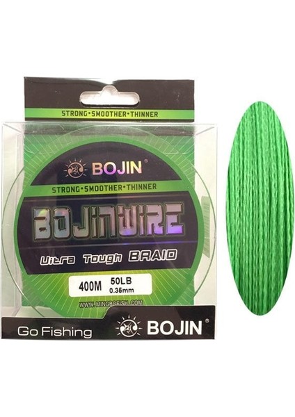 Bojin 4x Braid Yeşil Ip Misina 0.35MM 400MT