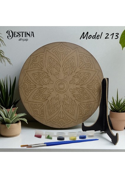 Mandala Boyama Seti Ahşap Boyama Model 213 fiyatları