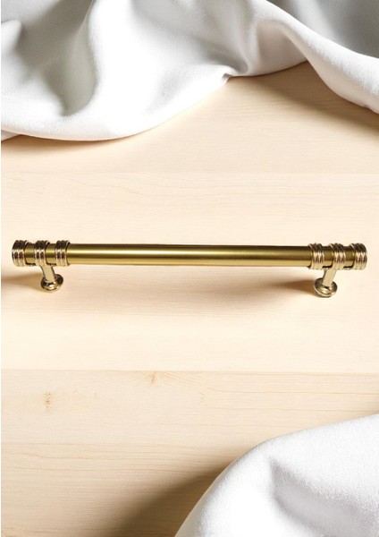 Nesli Alüminyum Metal Lüks Modern Mobilya Çekmece Mutfak Dolabı Kulpu Altın 192MM (5 Adet) fiyatları