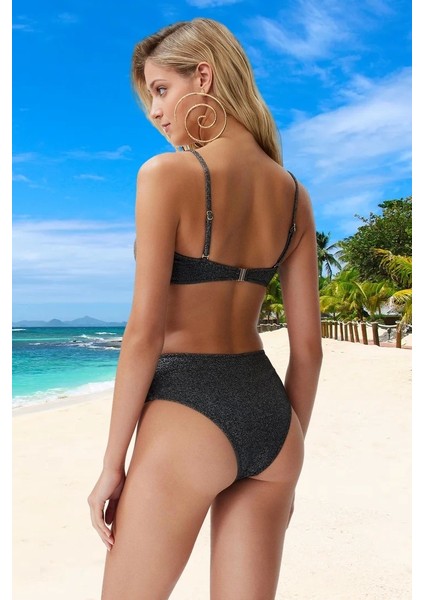 Straplez Simli Bikini Takımı Şık Detaylı Özel Tasarım Plaj ve Havuz Için Yüksek Konfor modelleri