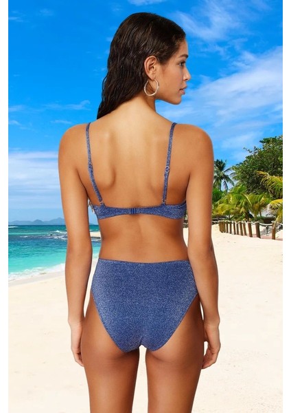 Simli Bikini Takımı Hızlı Kuruyan Özel Tasarım Esnek Kumaş Plaj ve Havuz Için modelleri