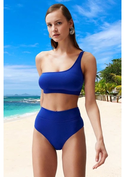 Tek Omuz Bikini Takımı Su Sporları Için Hızlı Kuruyan Ergonomik Kesim Özel Tasarım fiyatları