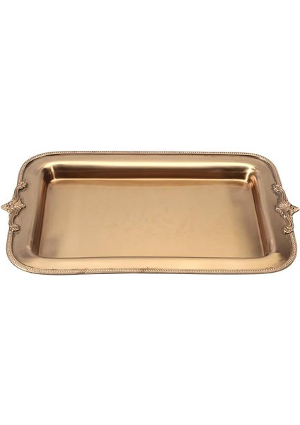 Küçük Dikdörtgen Tepsi 33X20CM Gold