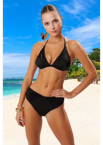 Drape Üçgen Bikini Takımı Özel Tasarım Premium Kalite Esnek Kumaş Ergonomik Kesim