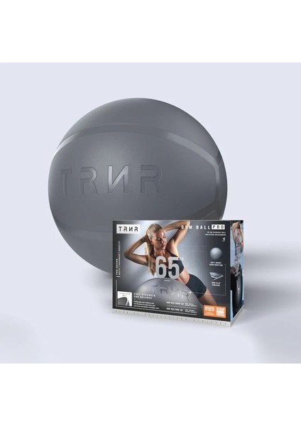 Anti-Burst Egzersiz Topu 55-75 cm Kaymaz, Latex Içermez, Pompa ve Aparat Dahil