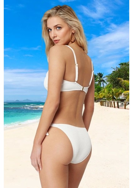 Straplez Bikini Takımı Esnek Kumaş Yüksek Konfor Klora Dayanıklı Şık Detaylı Plaj ve Havuz Için fiyatları