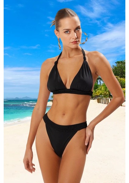 Üçgen Bikini Takımı Yüksek Konfor Şık Detaylı Plaj ve Havuz Için Hızlı Kuruyan fiyatları