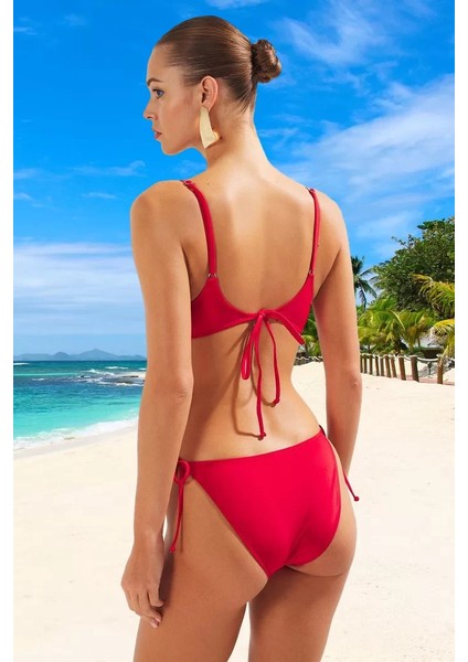 Desenli Bağlamalı Bikini Takımı Şık Detaylı Premium Kalite Yaz Koleksiyonu Özel Tasarım fiyatları