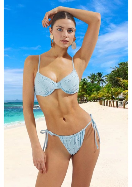 Bikini Takımı Su Sporları Için Ergonomik Kesim Klora Dayanıklı Yaz Koleksiyonu Esnek Kumaş