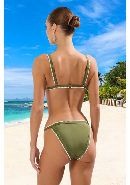 Üçgen Bikini Takımı Ergonomik Kesim Premium Kalite Plaj ve Havuz Için Yüksek Konfor