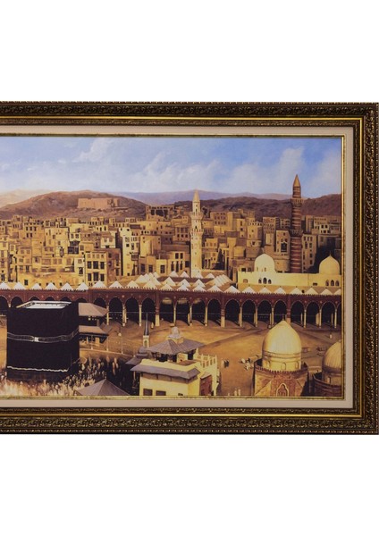 Bedesten Pazar-Kanvas Üzeri Dijital Baskı Tablo 154X73 cm ’Kabe-i Muazzama Avlusu’’ fırsatları