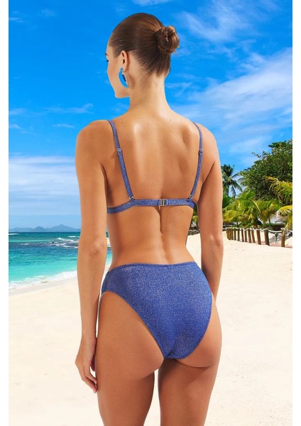 Simli Bikini Takımı Su Sporları Için Esnek Kumaş Yaz Koleksiyonu Klora Dayanıklı modelleri
