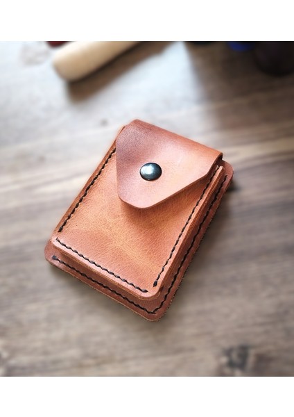Elyapımı Gerçek Deri Cüzdan Kartlık